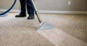 carpet buckle after cleaning